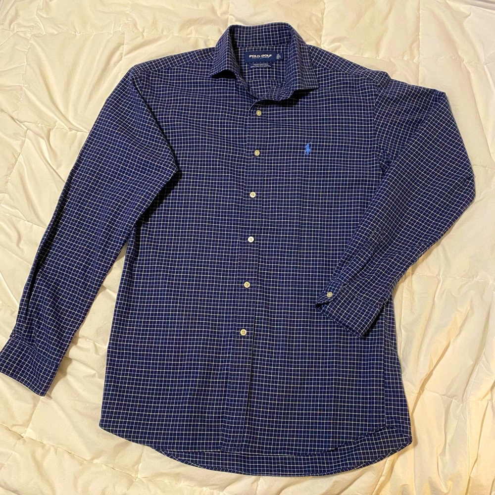 Ralph Lauren Polo Golf Men's Large Western long sleeve button down dress shirt